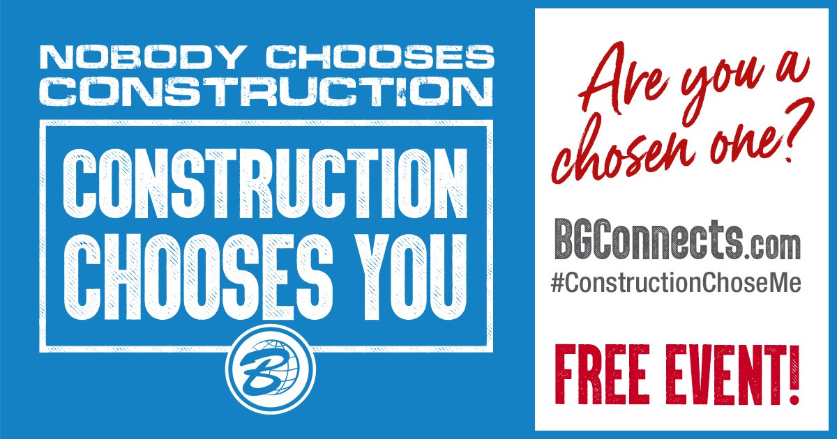 #ConstructionChoseMe … How about you? Are you going to be among the chosen? This is a FREE event that is designed for YOU! Don’t miss out, register now! 

Sign up at hubs.ly/H0DFMPb0

#BartellGlobal #NotAnotherVirtualTradeshow #BGconnects #BartellGlobalsBuyersGuide