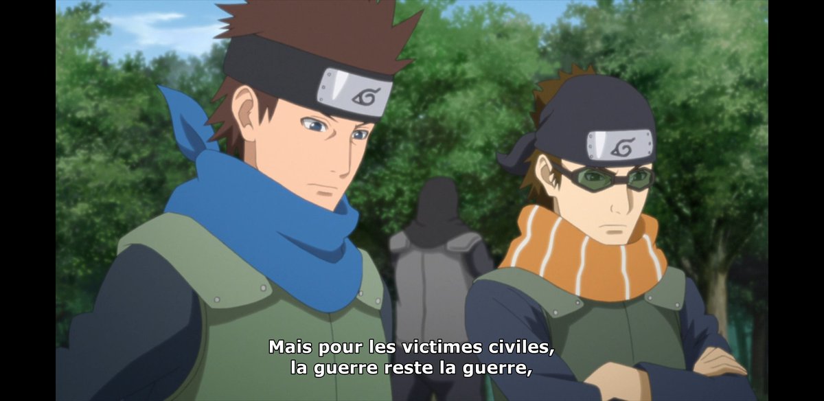 Pareil pour Victor, rescapé de guerre, qui a une aversion envers les shinobis pour les désastres causés par les guerres et le peu d'intérêt porté au sort des civils.