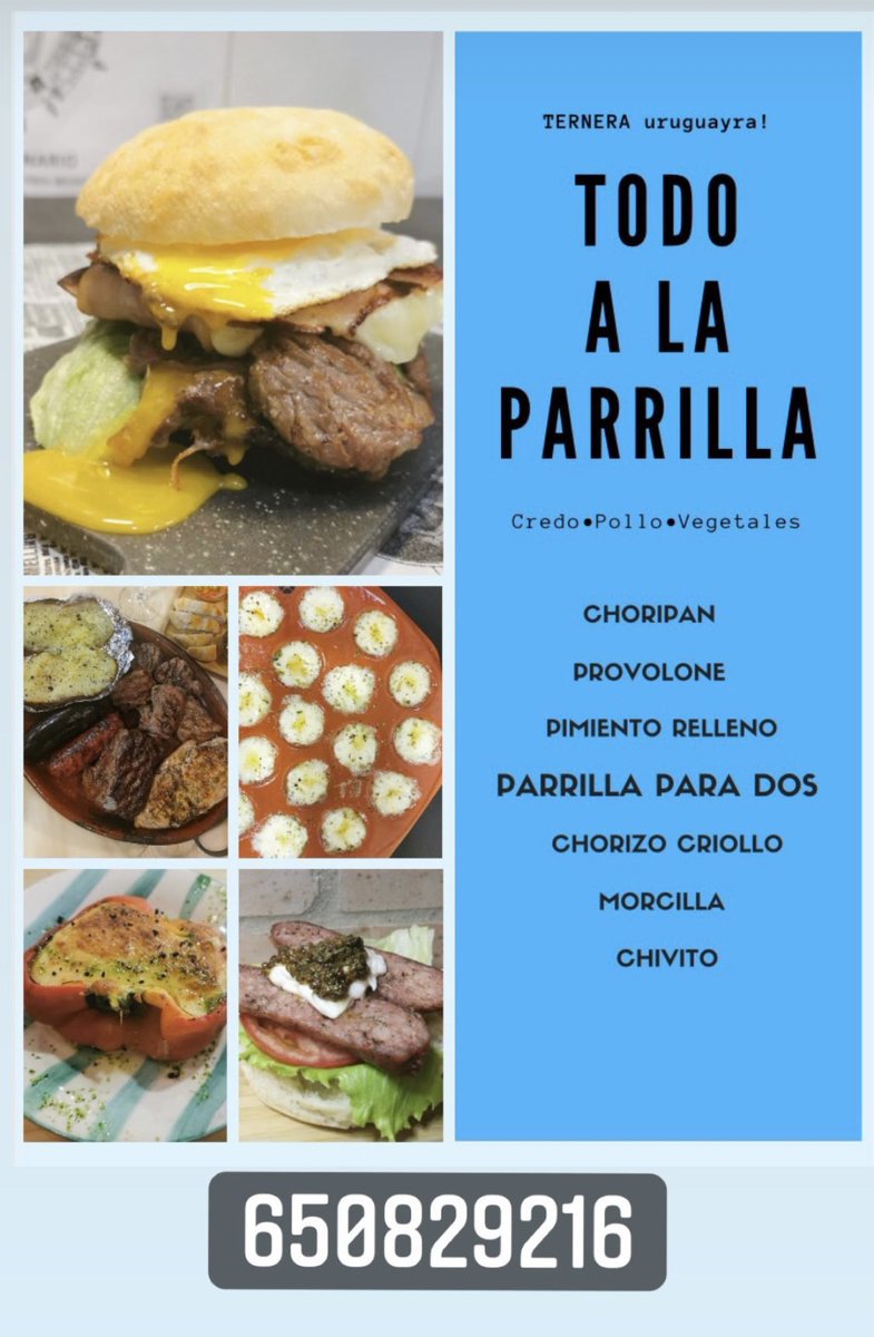 🥩 🇺🇾 EL CENTENARIO 

TE LO LLEVAMOS ‼️

🏍 De Montevideo 🚚 a domicilio hasta casa 🏡 

📞 650 829 216 

📲 El Centenario Parrilla y Restaurante Uruguayo

<a href="/ElCentenarioEs/">El Centenario 🥩🇺🇾</a>