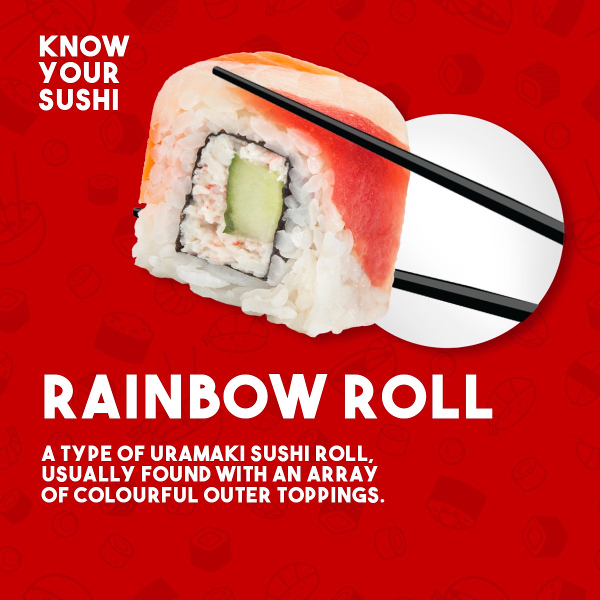 WeAreSaitaku's tweet image. 🌈🌈🌈

#RainbowRoll #Sushi