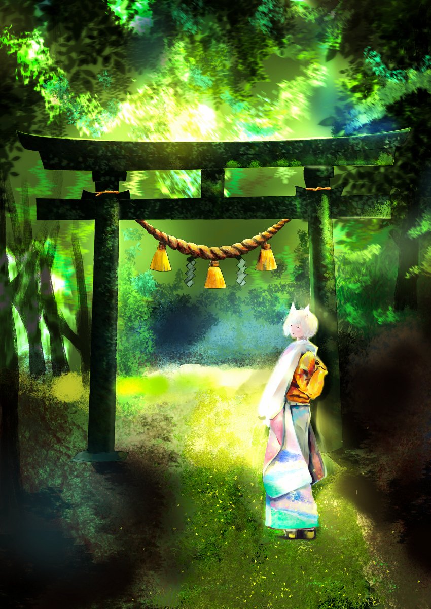 Periel 緑の鳥居 オリジナル 和風 狐耳 和装 和服 鳥居 神社 風景 T Co N2ivrxewqc Periel 緑の鳥居 オリジナル 和風 狐耳 和装 和服 鳥居 神社 風景 T Co N2ivrxewqc