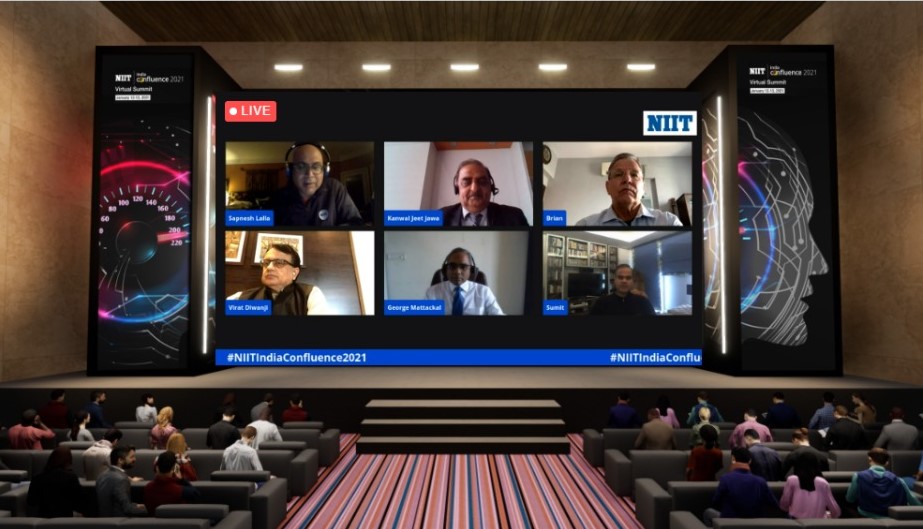 NIITLtd's tweet photo. Our CXO Power Panel features various industry mavens at #NIITIndiaConfluence2021. Initiating a discussion on how a crisis can be changed into an opportunity is Kanwaljeet Jawa, MD & CEO, @DaikinIndia
#NIITIndiaConfluence2021 #AcceleratedPerformance #TransformativeLearning https://t.co/YVJPXDGCeK