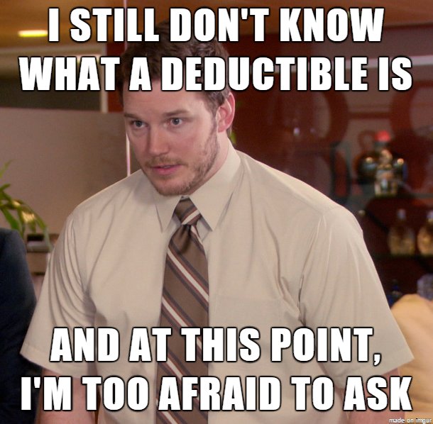 ClearChiro1's tweet photo. Happy New YEAR!👍  Don't be afraid like Andy to ask our amazing team questions about deductibles, co-pays, and all the other confusing terms your insurance uses 🤓.  We are here for YOU!  Have a great day! https://t.co/pJJQWCtv6r