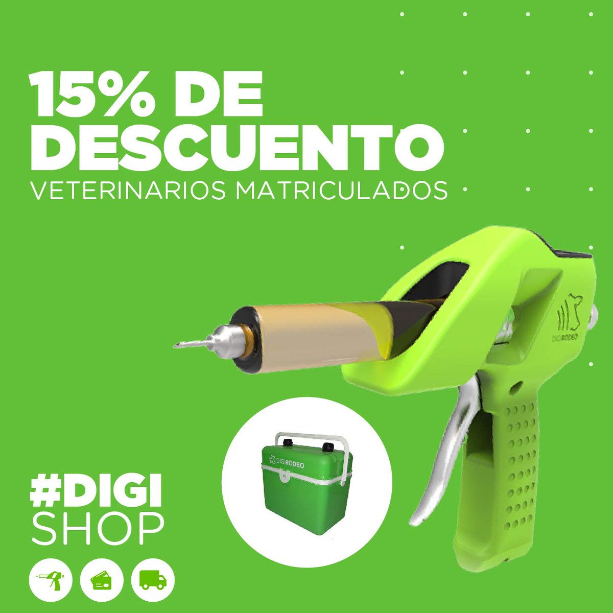 digirodeo's tweet image. ⚡¡Atención veterinarios!⚡
15% de descuento para veterinarios matriculados

Consultanos
#DigiShop