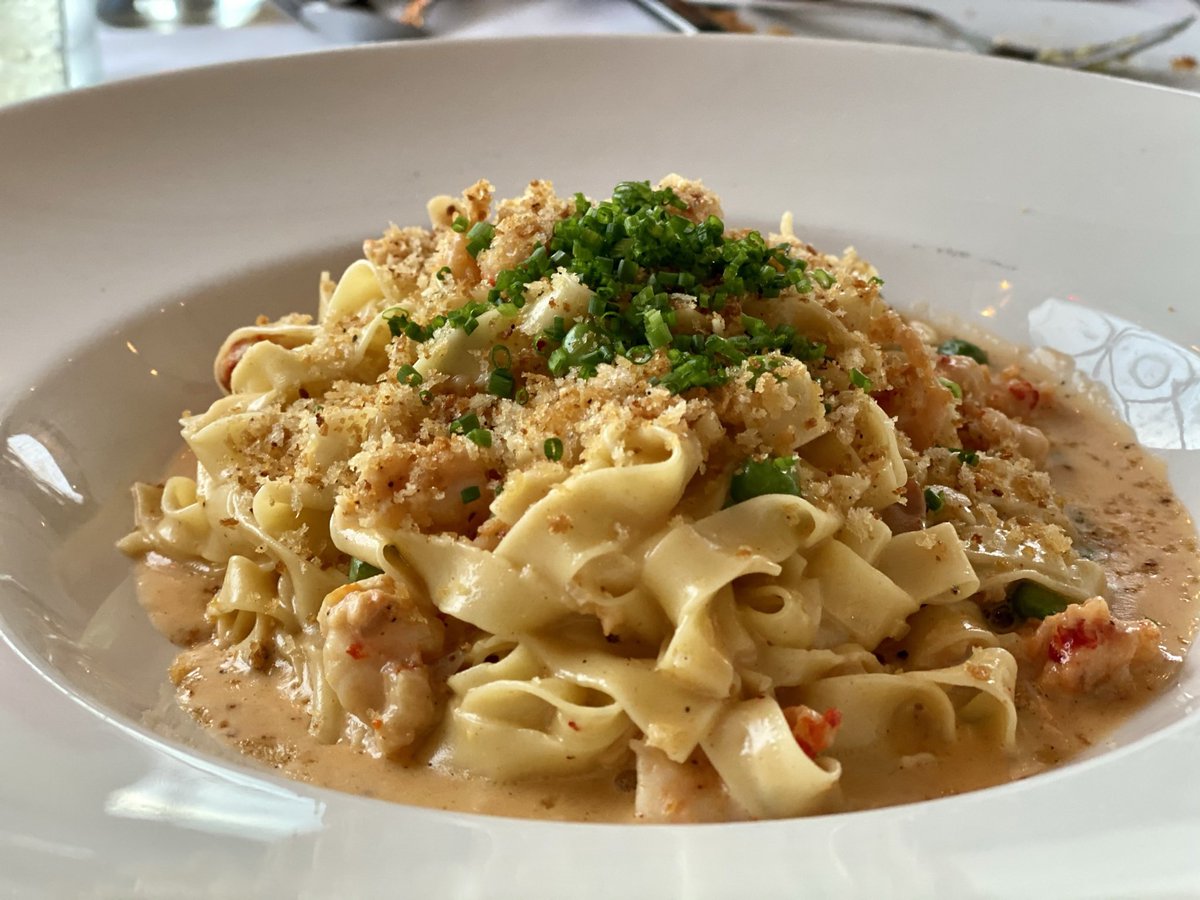 SanCrittenden's tweet image. Crawfish pasta from @OneFifthHouston is pretty tasty. 😋