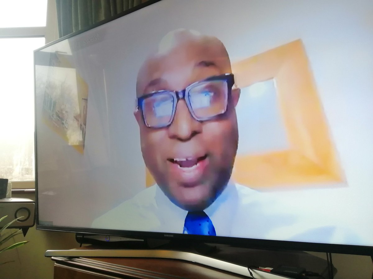 rogerg44's tweet photo. Great to see on the telly @adewilliamsnhs on the vaccines on @BBCPoliticsWest @bbcpointswest @EmmanuelAdukwu @SimsonPete https://t.co/NRKDYtufPV