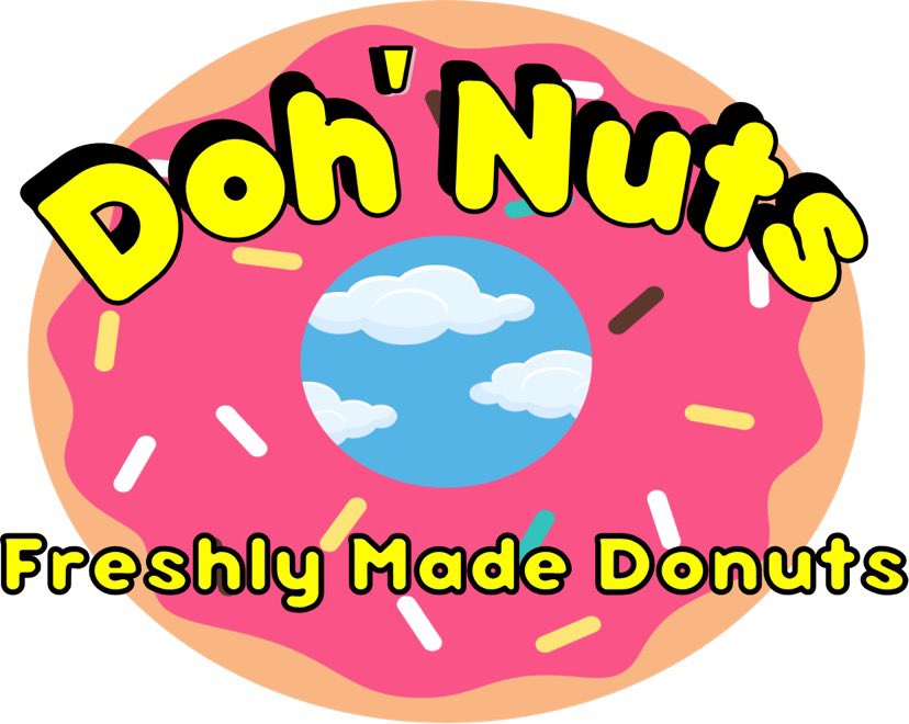 BarkMediaGroup's tweet photo. So after a few little changes we have another very happy customer with their new business logo "Doh'Nuts" 
What do you think of the logo? #Donut #Doughnut #LogoDesign #Logo #Design #Blackpool https://t.co/hD6yn21wyn