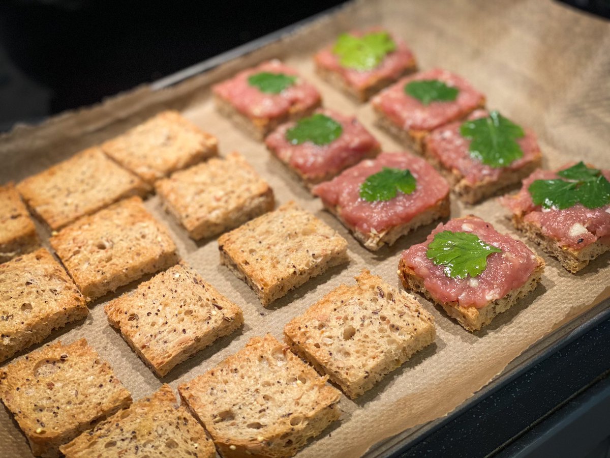Deep Fried Minced Pork Toast.