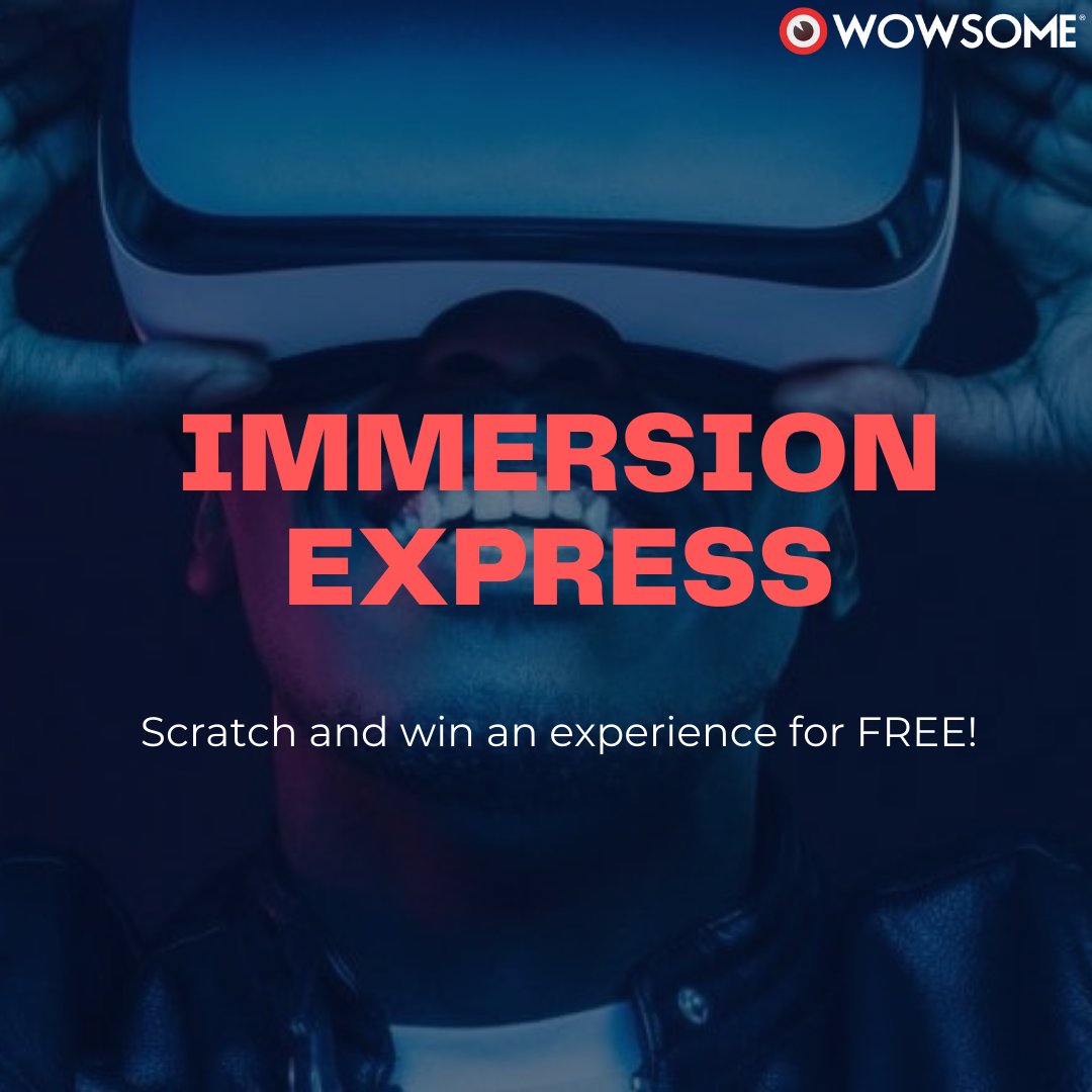 Three people have already won the experience for FREE!

Play now to see what you win!

Visit: immersionexpress.wowso.me

#AR #MR #Tech #immersiveexperience #ImmersiveTech