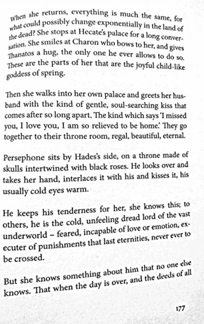 The longest poem in the cycle is "Persephone and Hades, After."