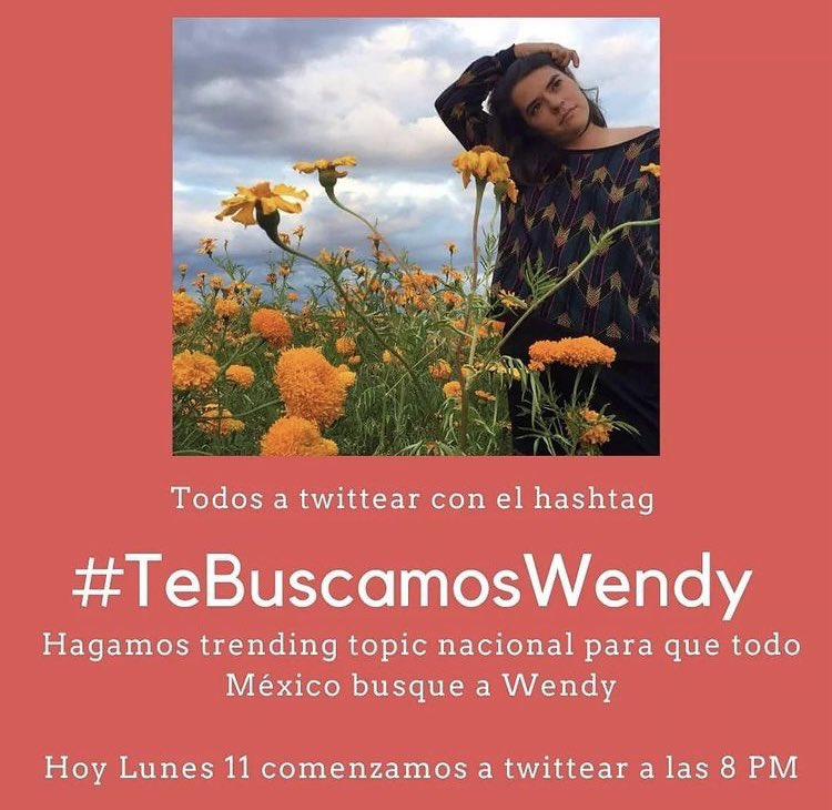 dulcenopronto's tweet photo. #TeBuscamosWendy https://t.co/5TBH7UNGKV