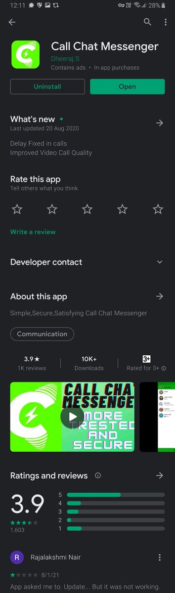 Confused AF as to how my messages sent from Signal were getting to this random app, I searched it up on the Play Store. "Call Chat Messenger" had over 10K downloads. Naturally, I proceeded to install it.  https://play.google.com/store/apps/details?id=com.wCallChatIndia_11506586