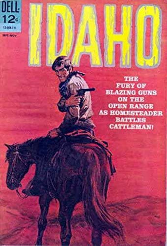 Dell western comic book, Idaho 1963According to GCD, this is a Tom Ryan cover. As it is a painting, there is no pencil/inker/color credits really. It is the only cover in the 8 comic series with credits on GCD.