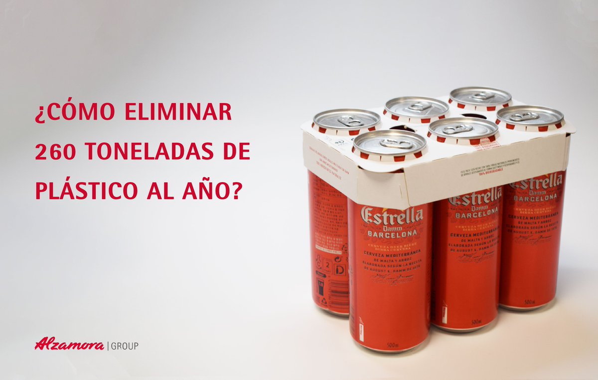 alzamoragroup's tweet photo. La respuesta es fácil: ¡sustituyendo los envases por un material mucho más #sostenible, como el cartón! Toda la producción de latas Estrella Damm ya incorpora nuestra solución #LatCub, 100% biodegradable y totalmente reciclable. Más información: https://t.co/CKzA8ihuxW https://t.co/eKrsLRqf4D