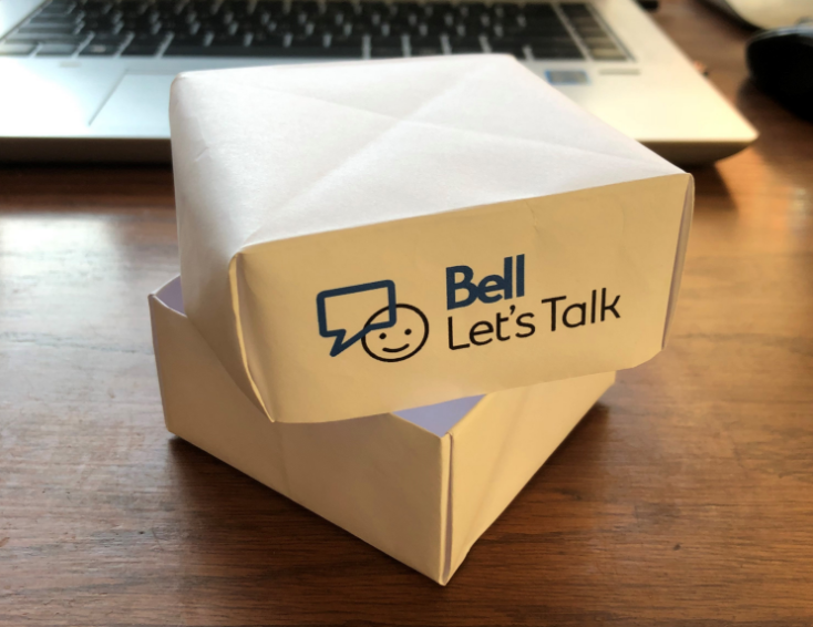 Bell_LetsTalk's tweet photo. Looking for ways to start the #mentalhealth conversation in your school, workplace, home or community? The #BellLetsTalk toolkit has printable and digital tools like a conversation guide, kindness box and self-care activity. Download them today at: https://t.co/I116IKJeWq https://t.co/MvhJ4sg4UK
