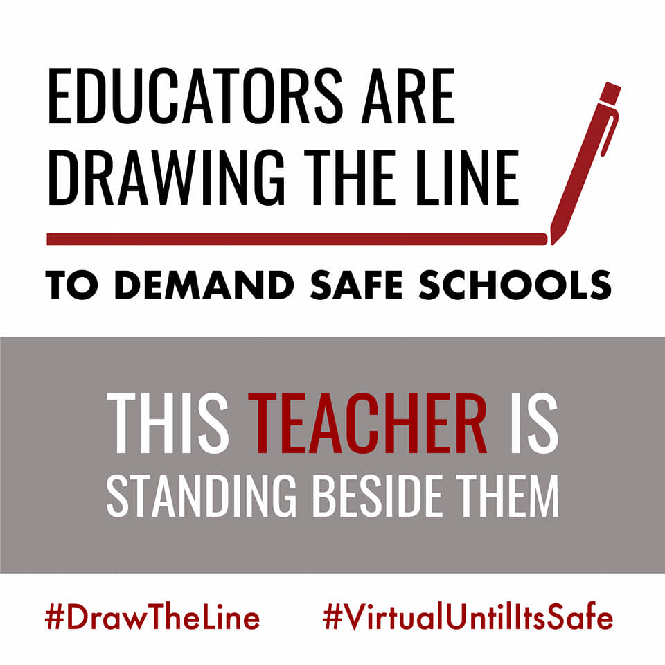 MTEAunion's tweet photo. "Milwaukee Public Schools: Stay Virtual Until It's Safe to Return"
Sign Petition here: https://t.co/iJU3YpObi6 https://t.co/uLEsTq5Gms