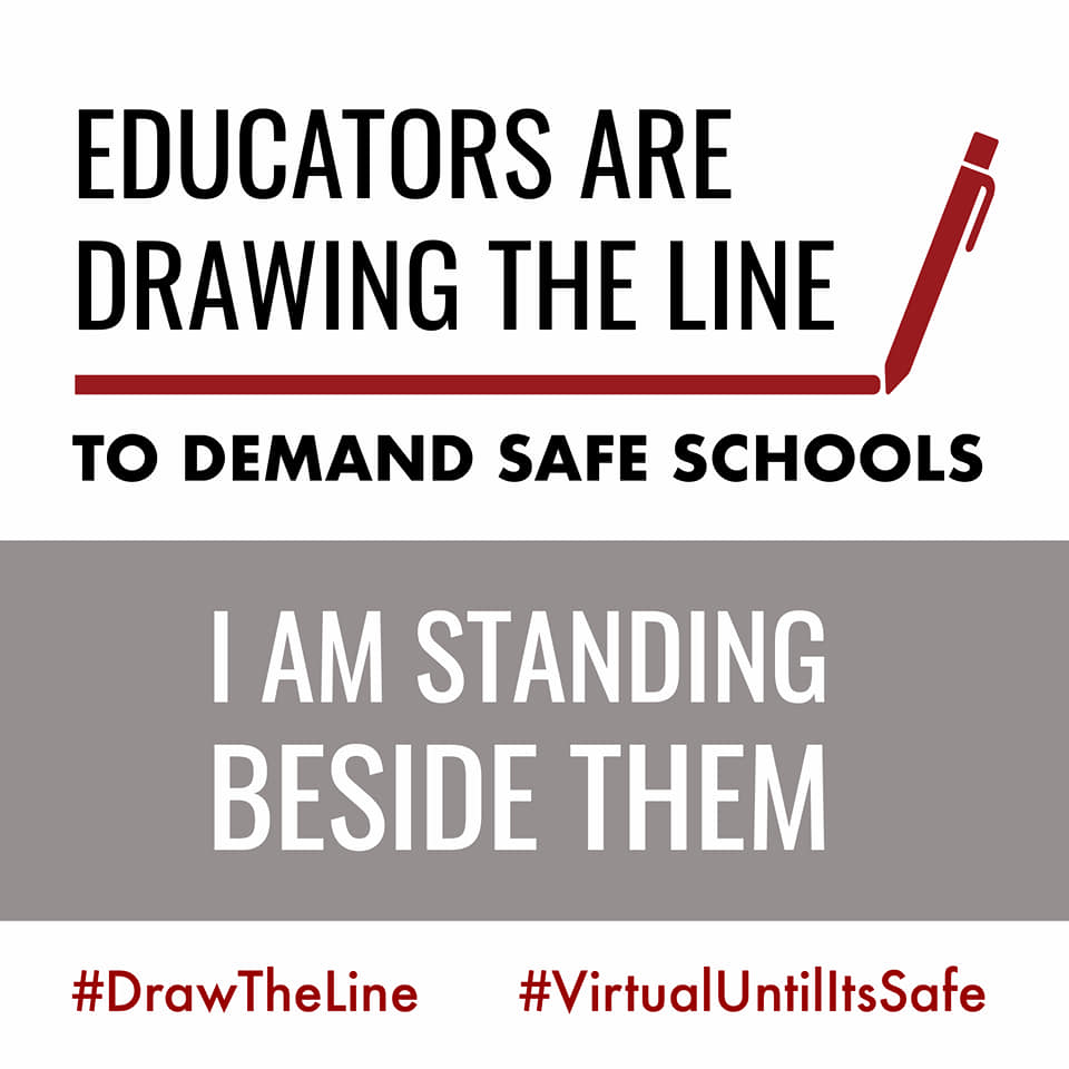 MTEAunion's tweet photo. "Milwaukee Public Schools: Stay Virtual Until It's Safe to Return"
Sign Petition here: https://t.co/iJU3YpObi6 https://t.co/uLEsTq5Gms