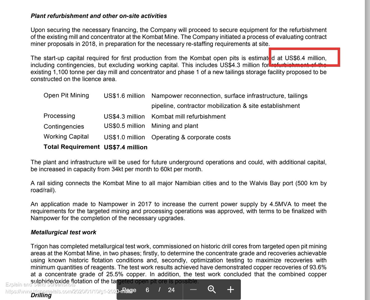 18C/The Trigon project CAPEX was far more limited than what ACP are seeking but the principal of the debt/equity ratio, remains valid.Deal was MOU only and curtailed by Covid and a desire by Trigon to increase its size but never the less,v ery muchnon the table at the time.