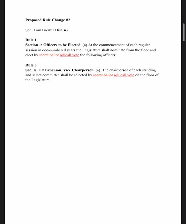 Proposal #2 to change the leadership votes from secret ballot to roll call vote. There are lots of genuine, well-meaning people who support this change in the name of transparency. But in reality it would destroy what’s left of the nonpartisan nature of our unicameral.