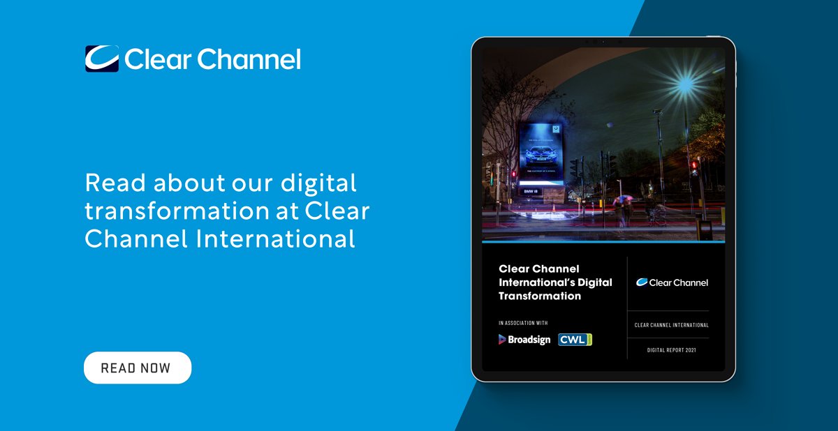 Our International Chief Technology Officer, Ola Reppling, recently talked to our friends at @technologymagbc about Clear Channel's ongoing digital transformation &amp; how it's enabled by our culture. Check out the full piece here: okt.to/pQGjBI #OOH #PlatformForBrands