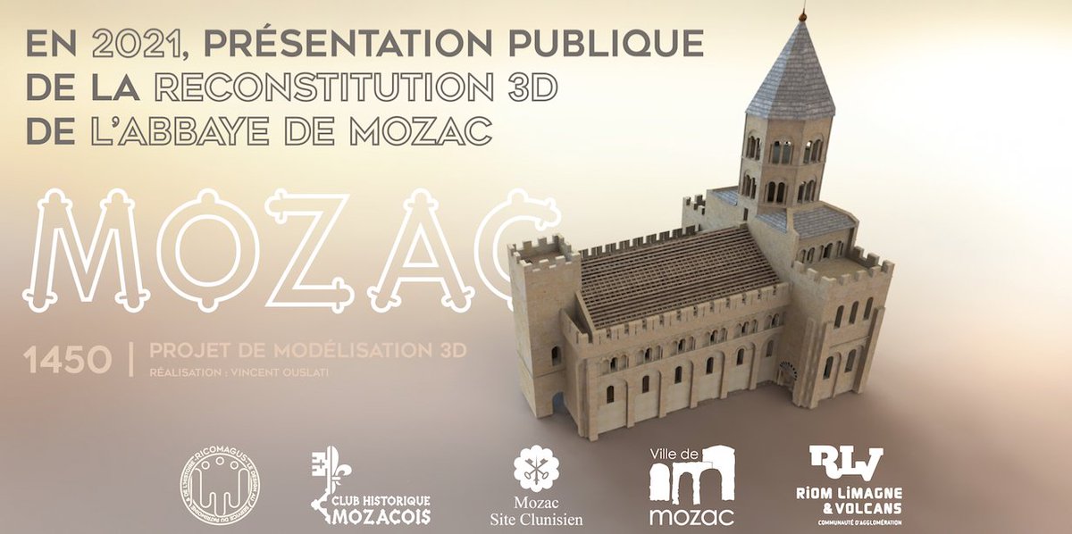SitesClunisiens's tweet photo. L'Abbaye de Mozac (Puy-de-Dôme, France) bientôt en 3D ! @SitesClunisiens @clubhistorique https://t.co/P1MfHinpTP