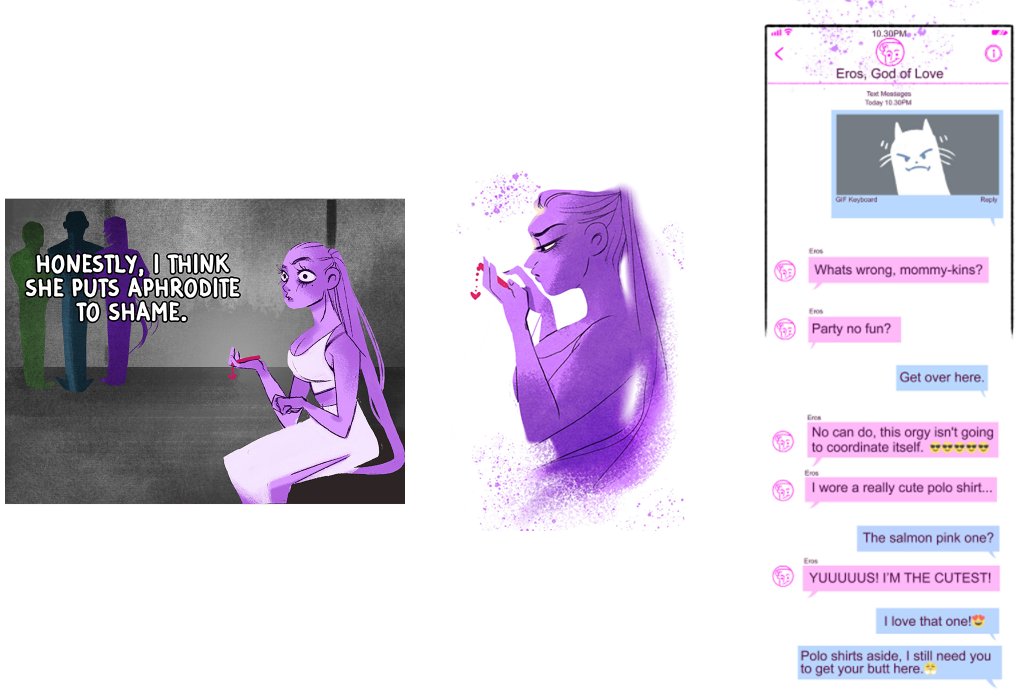 Plot kicks off because Hades says Persephone is more beautiful than Aphrodite: kicks off a jealous Aphrodite motivation...