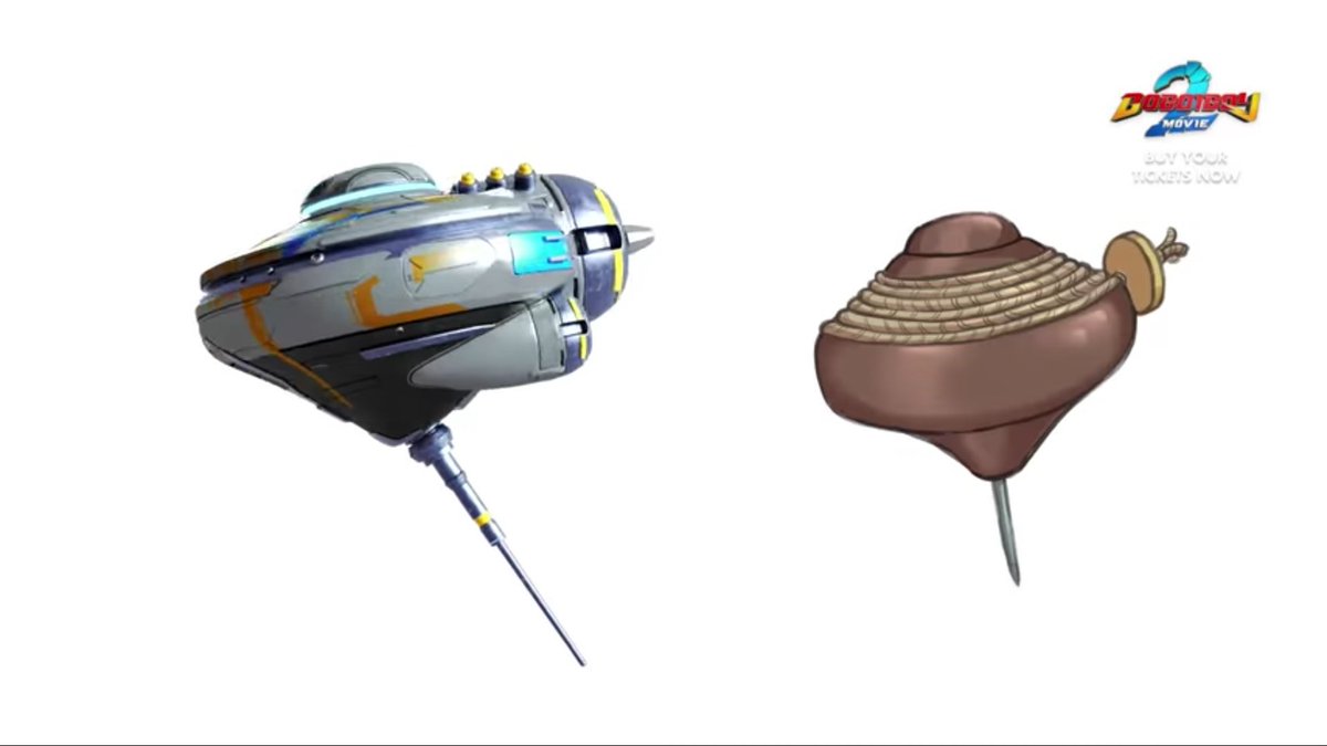 BoBoiBoy's tweet photo. Terdapat beberapa kapal angkasa dengan element² tempatan seperti gasing (Kapal angkasa Kapten Kaizo) &amp; congkak (MYS Keamanan) dijadikan  inspirasi. Ianya satu usaha &amp; daya oleh Monsta untuk mengekalkan tradisi nusantara melalui animasi ciptaan negara Malaysia. https://t.co/2elVsjT9h9