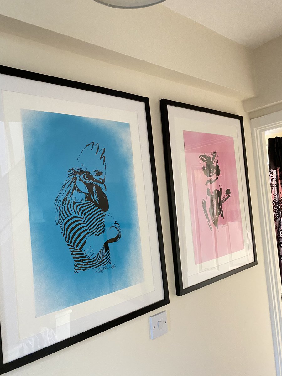 olwen_silver's tweet photo. Finally got these awesome @traffordparsons pieces up after having them for ages! #art #lecock #catwoman https://t.co/5Nesi6qED2