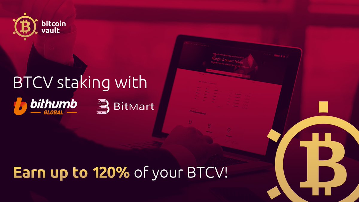 VaultBitcoin's tweet image. Until tomorrow you can join to staking/lending of BTCV in cooperation with @BitMartExchange and @BithumbGlobal😎 

You can find all details below:
BitMart 👉  bitmart.com/lending/en

Bithumb Global 👉  bithumb.pro/en-us/investme…

#bitcoinvault #btcv #staking #bitmart #bithumbglobal