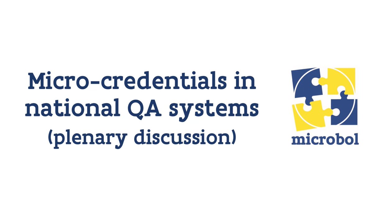 agover_anna's tweet photo. Happy to join the interesting discussions in today's meeting of the #Microbol working group on #QualityAssurance of #microcredentials on behalf of @ENQA. This dialogue is really important due to the different understandings and uses of #microcredentials across the #EHEA. https://t.co/OkLJXrklXP