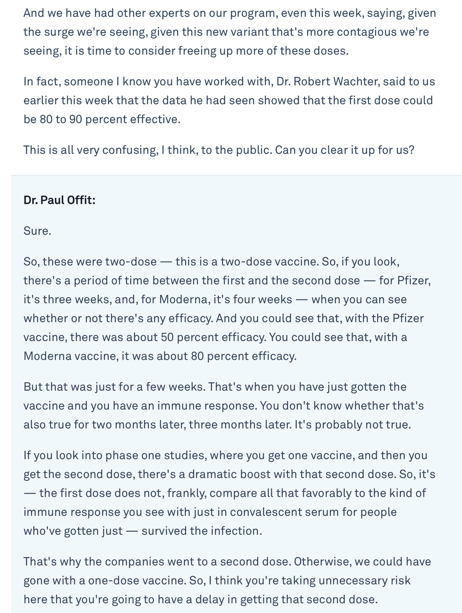 This section of the interview with Dr Offit supplied the clue I needed.Phase 1 studies? Well, let's look at that paper.Obviously, the CMOs and the JCVI must have had a look at it, right? 