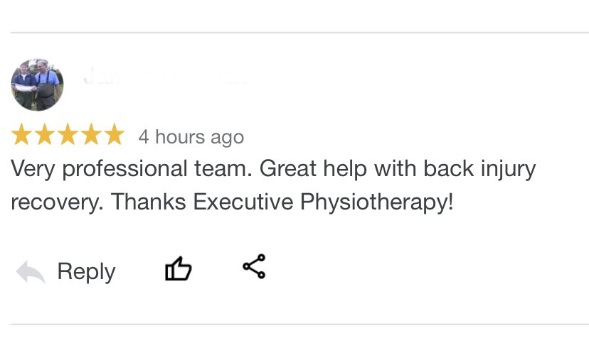 Thanks for another great patient review!
#backpain #backpainexercises #strengthtraining #bedfordphysio #onlinephysio #londonphysio