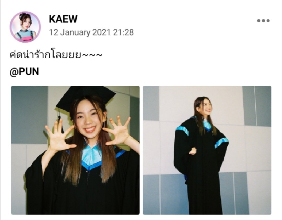 bnk48kcj's tweet photo. Congrats on #PUNsGraduation 🎇🎉
ค่ดน่ารักทั้งพี่ทั้งน้องโลยยยยค่าาา~~~ 😊
🔗 https://t.co/auvq7HnVMQ
ยินดีด้วยอีกรอบน้าาา เจ้าหลามมม เก่งมั่ก! 🦈
#PunBNK48 #KaewBNK48 #BNK48 https://t.co/R6u5Wp81vG