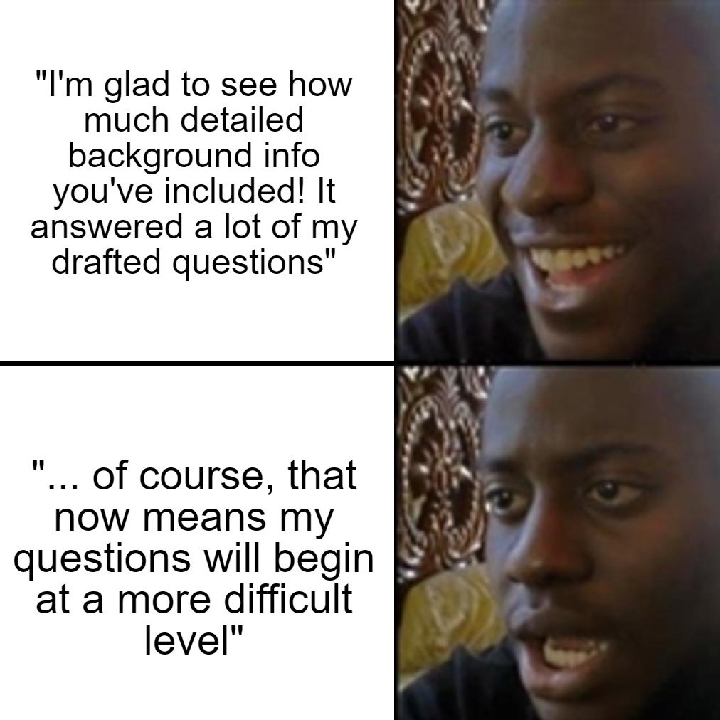 ChemGallant's tweet photo. Thinking back to my comprehensive exam, when I thought maybe it could be smooth sailing...

#phdchat #academictwitter #compexam https://t.co/syX90BLnme