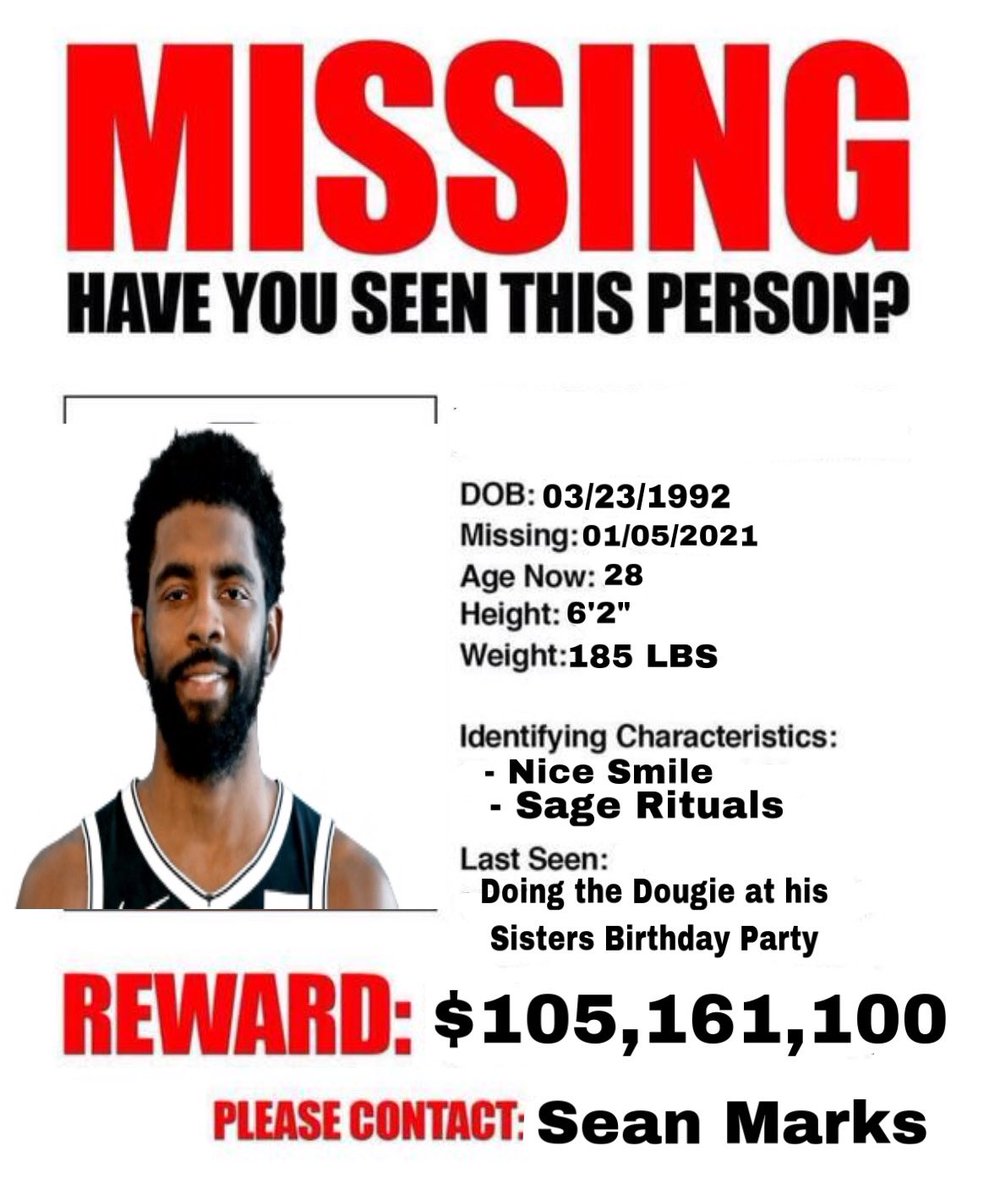 wwwaterboy11's tweet image. Have you seen Kyrie Irving? #Nets
