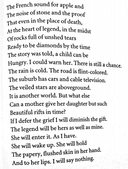 "The Pomegranate" by Eovan Boland