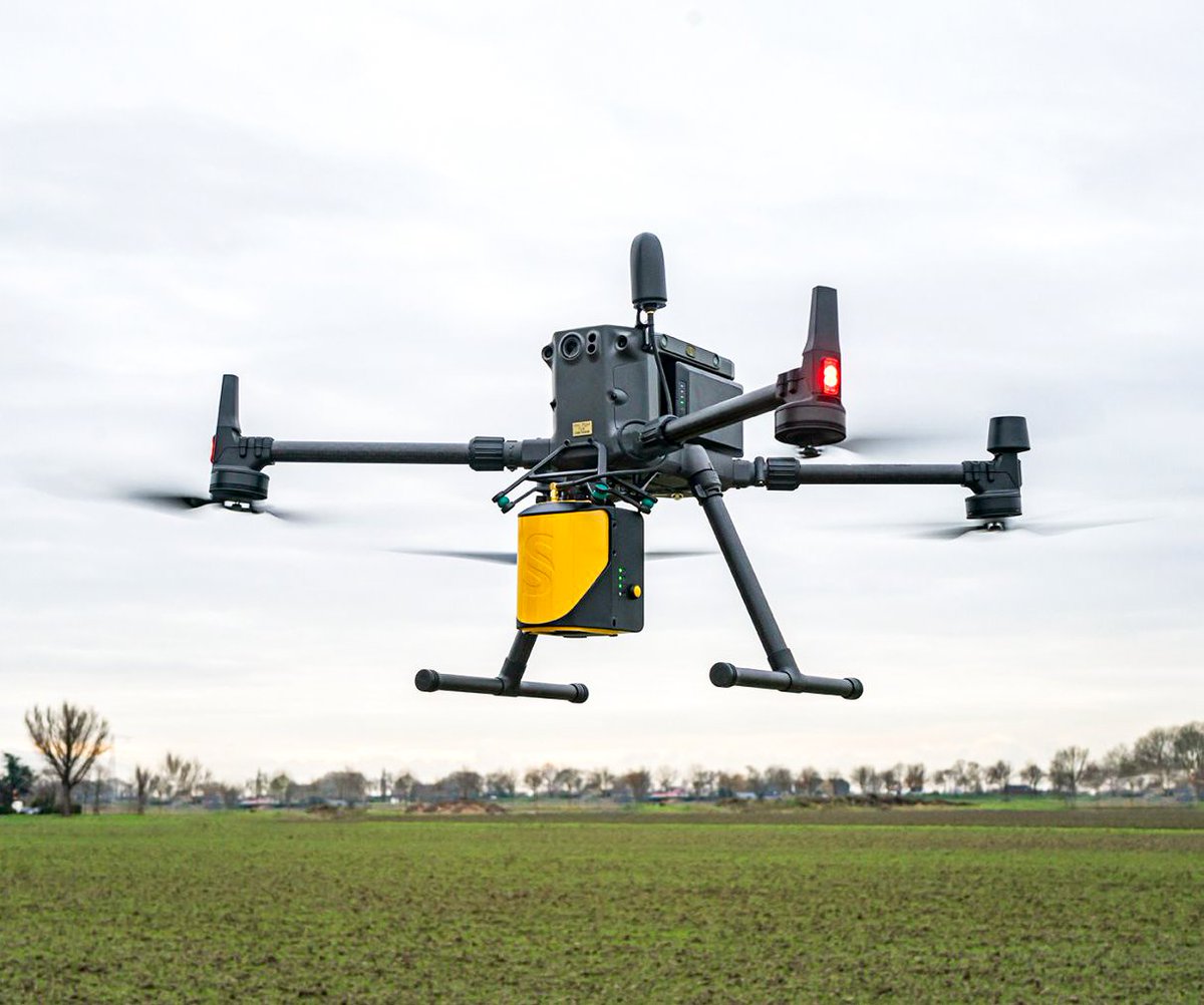 YellowScan's tweet photo. The very first pictures of our Mapper being used by our customers are coming in! Thank you @Terradrone_eu and @ace1sd for these shots. 👌 https://t.co/L4BtzdyfPN #LiDAR https://t.co/cIMnHgeogD