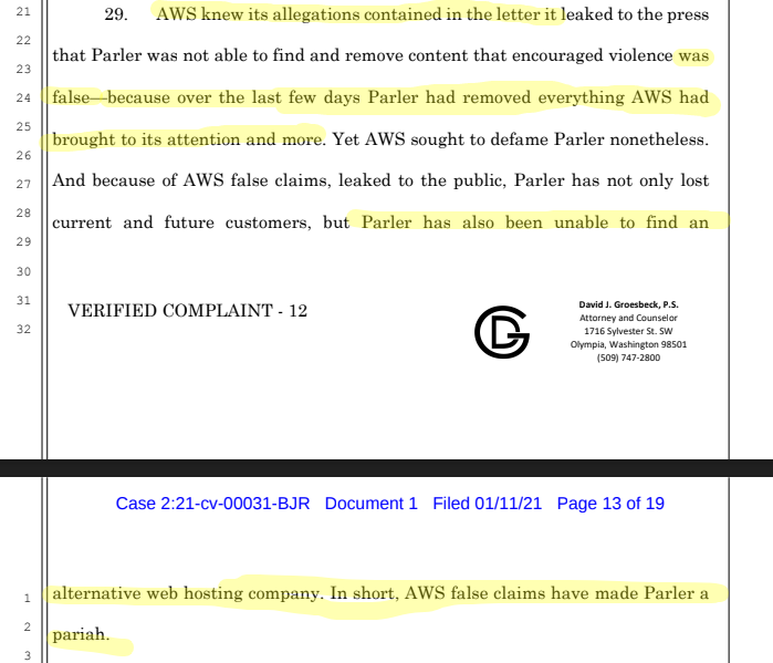 Now they're arguing that "hey, we finally took this stuff down" should be good enough. But it isn't. Not under the contract they signed. And especially not when they deleted the content but left the users