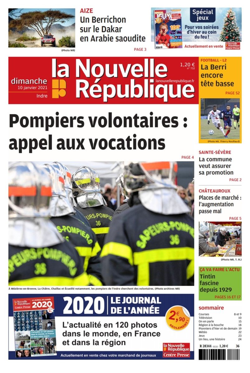 rvalsecchi36's tweet photo. Les @pompiers36 presentent leurs voeux de nouveaux #engagements en 2021 pour renforcer les centres  en recherche de #tousvolontaires avec ce bel article de notre partenaire #nrco avec le soutien @Indre36 et du directeur @eric_belgioino https://t.co/WTMA6abyHc