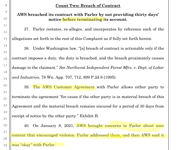 "They could suspend us without notice, sure, but this is really a termination so we needed notice" is NOT a good argument when your contract says "we can terminate you without notice for anything we can suspend you for"