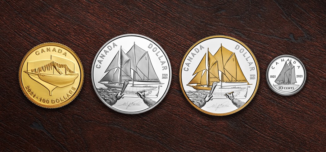 Set sail on a year-long celebration of one of the most famous ships in Canadian history!

Each coin in this 2021 centennial anniversary collection marks a special milestone in the #Bluenose story. 

Learn more: bit.ly/2XwExD4

#Bluenose100