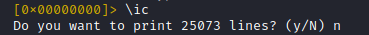 The r2frida command to list classes is '\\ic' (note the backslash prefix). The unfiltered result would be a bit overwhelming ...