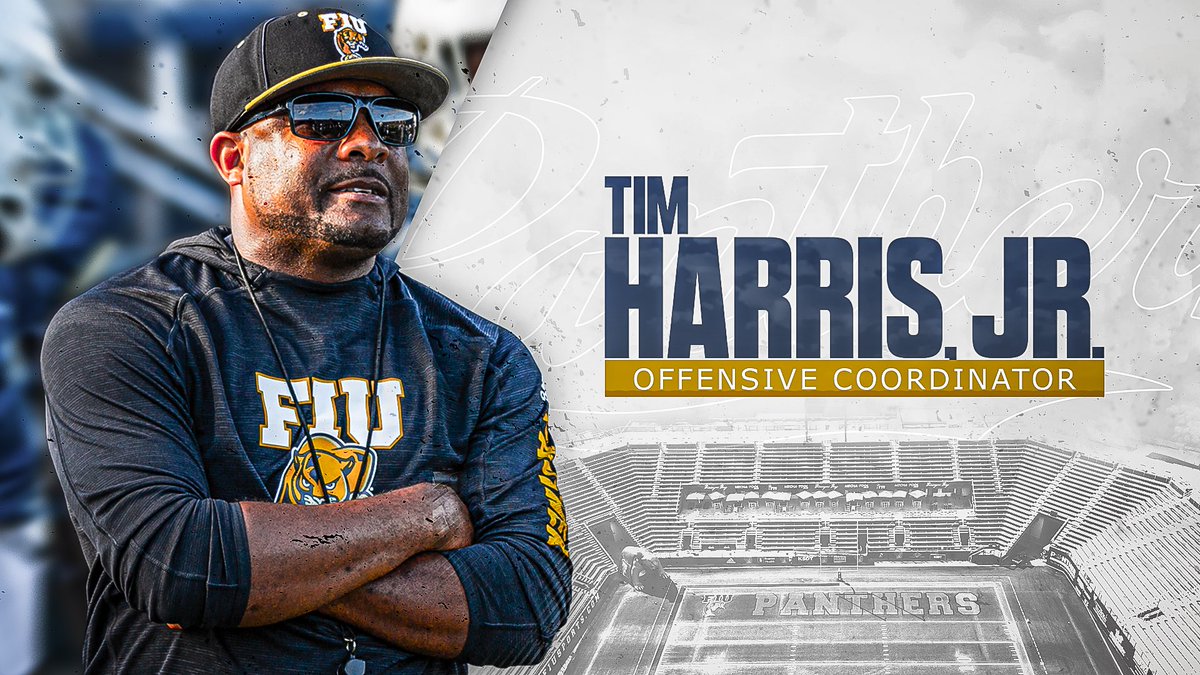 FIU Football (@fiufootball) on Twitter photo Weโre very happy to announce our new offensive coordinator. Youโve earned it, <a href="/CoachT_HarrisJR/">Tim Harris Jr.</a>! ๐
#PawsUp ๐พ | #PantherPride Weโre very happy to announce our new offensive coordinator. Youโve earned it, <a href="/CoachT_HarrisJR/">Tim Harris Jr.</a>! ๐
#PawsUp ๐พ | #PantherPride