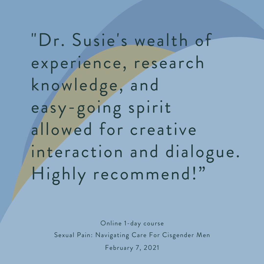 Specialize in #male #pelvichealth and #sexualhealth this year. 👏 Dive in with a 1-day course on Feb 7th, all online and open to all:
aptapelvichealth.org/portfolio/sexu…