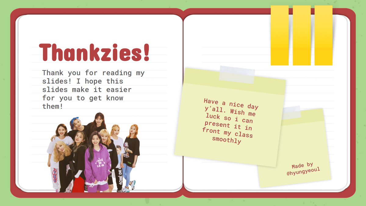 Who is TWICE?— a thread of slides/presentation for school project