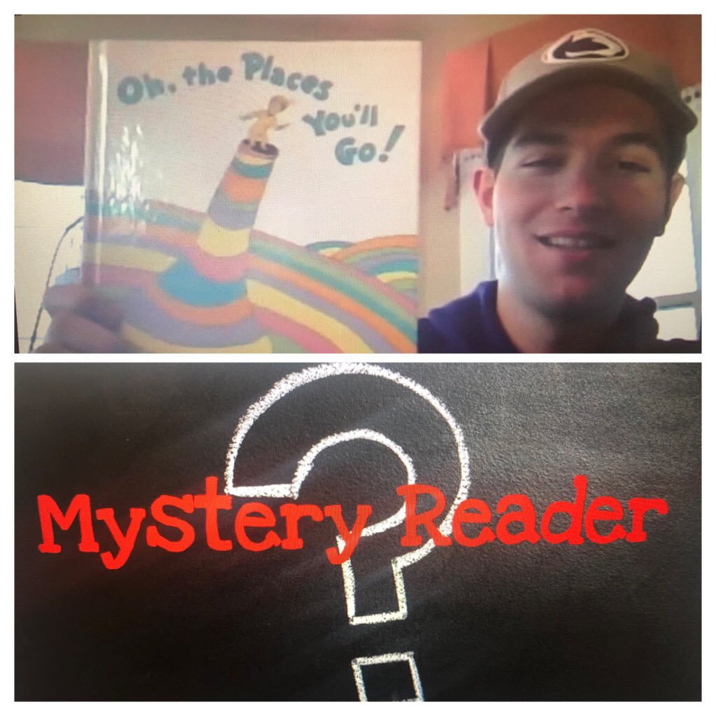 MrsRush9's tweet photo. When your Mystery Reader (KolbyRush) reads to your 1st grade virtual class &amp; gives a powerful message about perseverance &amp; working hard...#pennridgeproud @PennridgeHS @PennridgeSD @GuthElementary @PSDDeibler https://t.co/oaXEQZvy2X