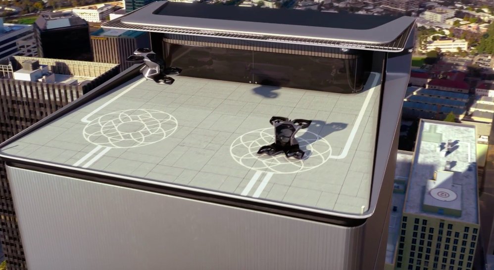 Here's the most classic  #CES   part: a concept shuttle called Halo and a vertical-takeoff-and-landing craft (VTOL)