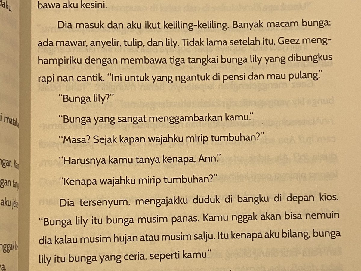 "Bunga yang ceria, seperti kamu."

#GeezandAnn