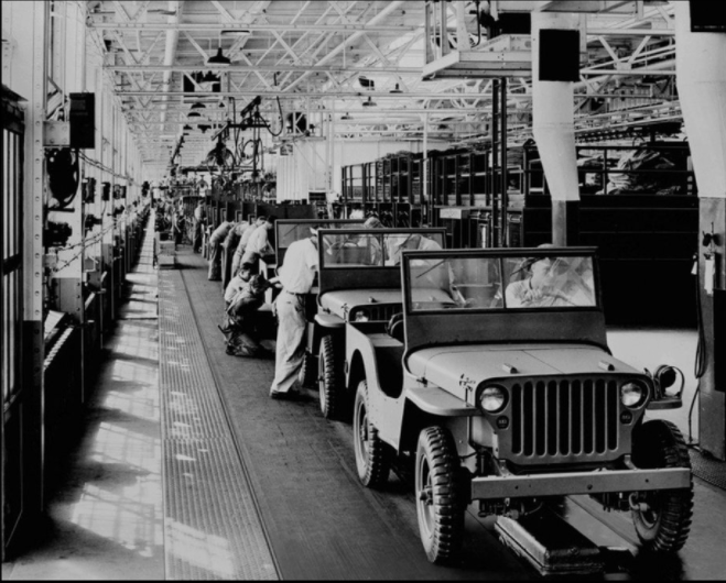 Ford accepted Roosevelt’s request and pivoted his operations. Ford plant were converted to make tens of thousands of the iconic Jeep.