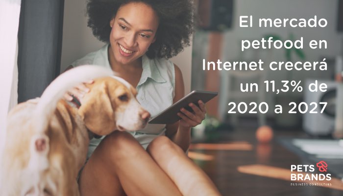 DiegoPradaM's tweet photo. El mercado mundial on line de productos de mascotas se valoró en 17,63 MM de € en 2019 y se espera que crezca a una tasa de crecimiento anual compuesta del 11.3% de 2020 a 2027, reporte de Grand View Research.  Vía @petsandbrands. https://t.co/Icy9PSNUhs